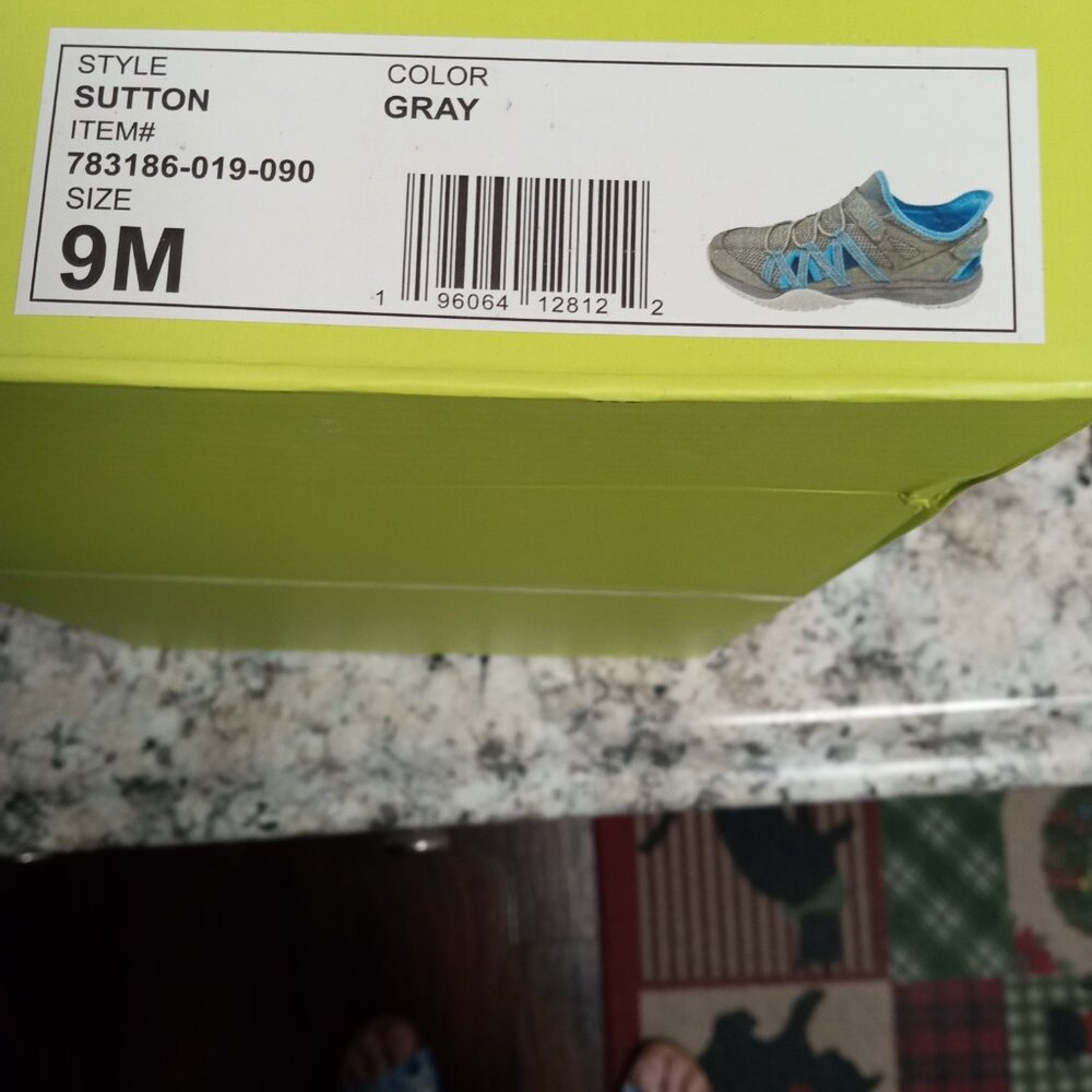 Eddie Bower slip on shoes in gray. MIB. 9M women. $25.00 O.B.O